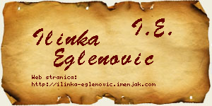 Ilinka Eglenović vizit kartica